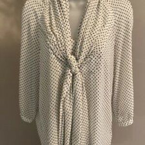 Fossil Polka Dot Blouse